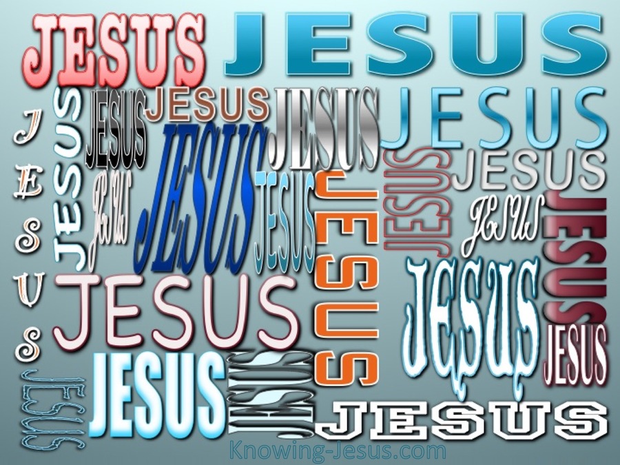 JESUS - Names of Jesus (aqua)